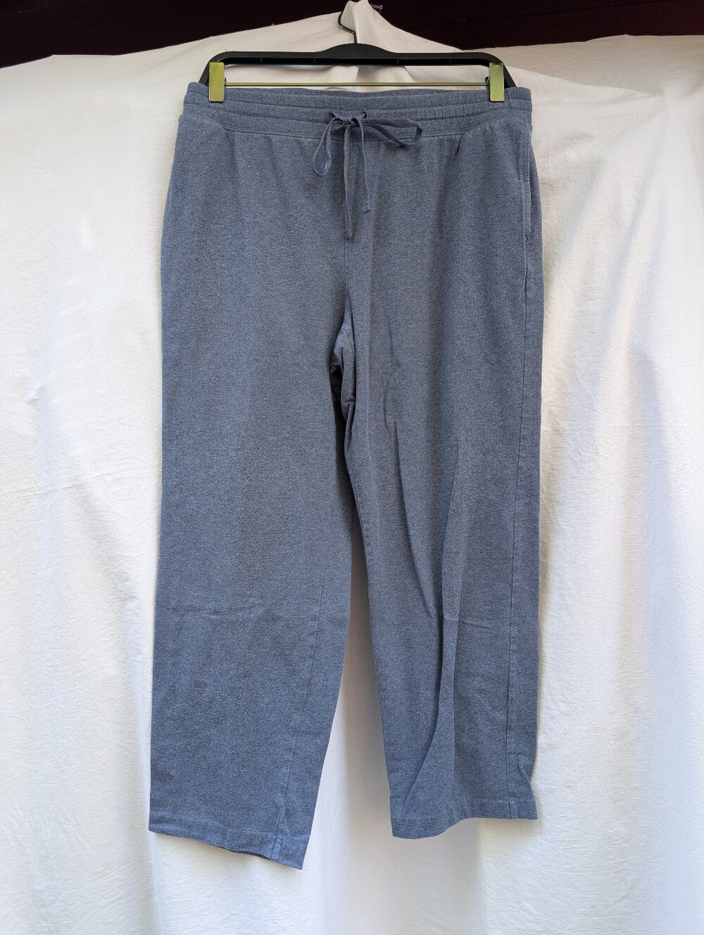 Karen Scott Cotton Lounge Pants Blue Petite Large